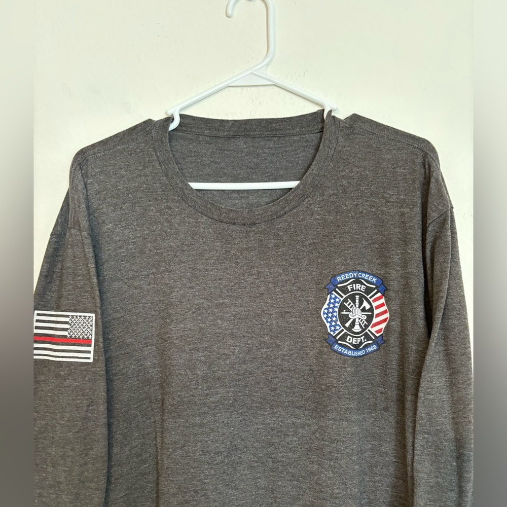 Walt Disney World Reedy Creek Fire Department Long Sleeve T Shirt • Men’s XL  #1